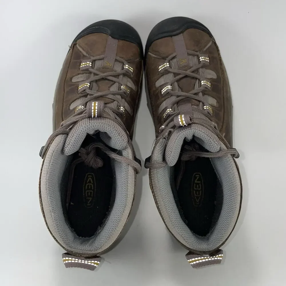 KEEN Targhee II Mid Brown Boots Womens Size 9 Waterproof Trail Hiker Comfort